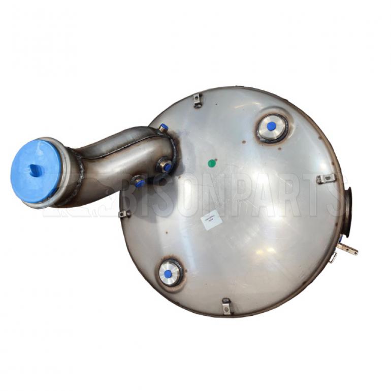 EXHAUST SILENCER BOX C/W CAT