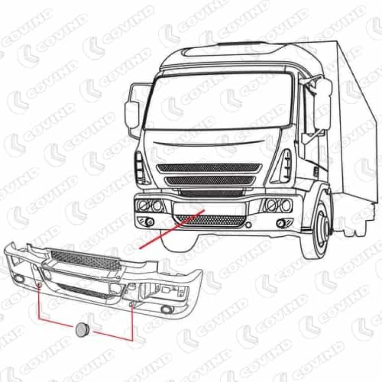 ROUND FRONT BUMPER BLANKING PLUG