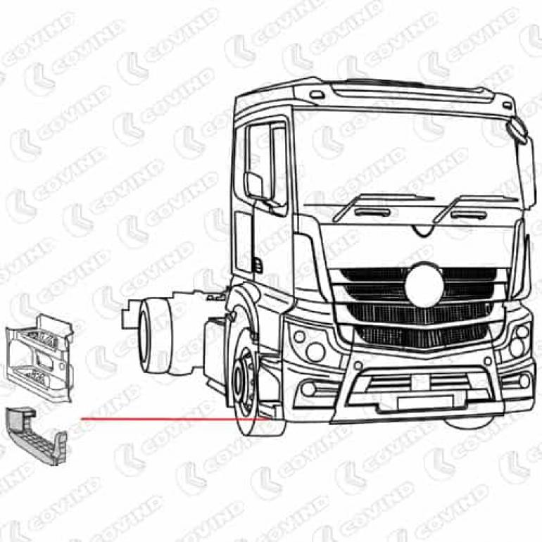 LOWER SWING STEP ASSEMBLY DRIVER SIDE RH