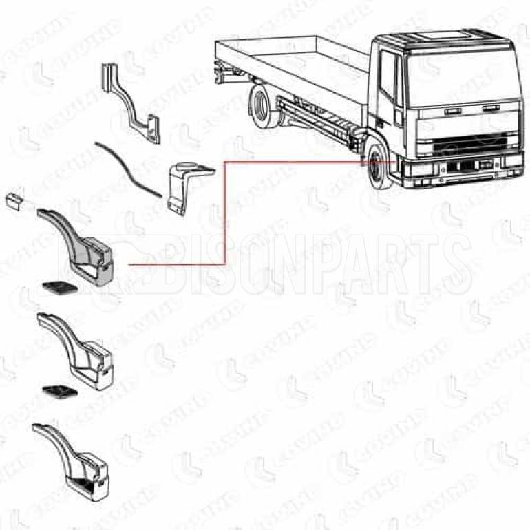 DARK GREY UPPER STEPWING DRIVER SIDE RH