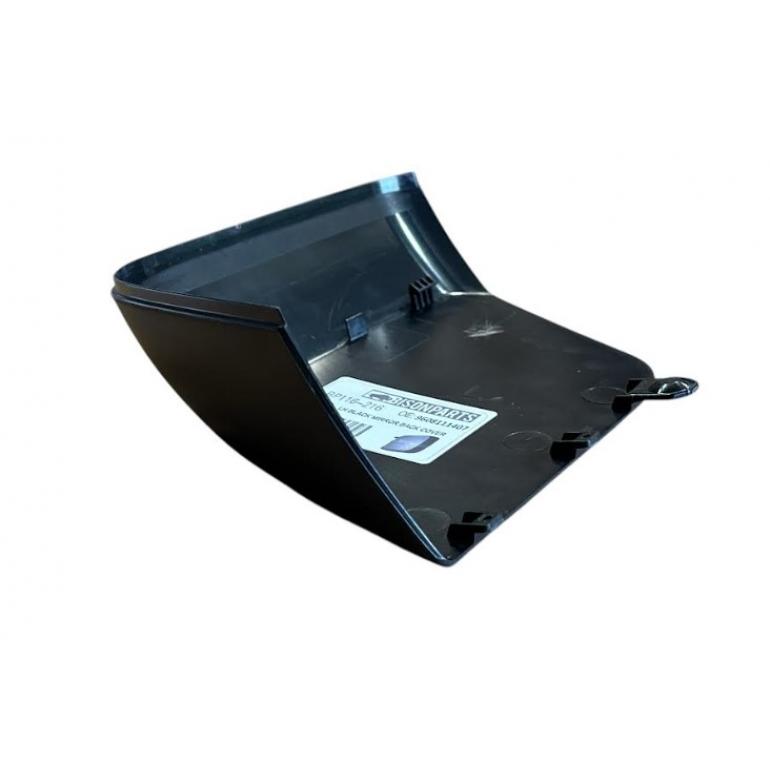 BLACK TEXTURED WIDE ANGLE MIRROR BACK COVER PASSENGER SIDE LH