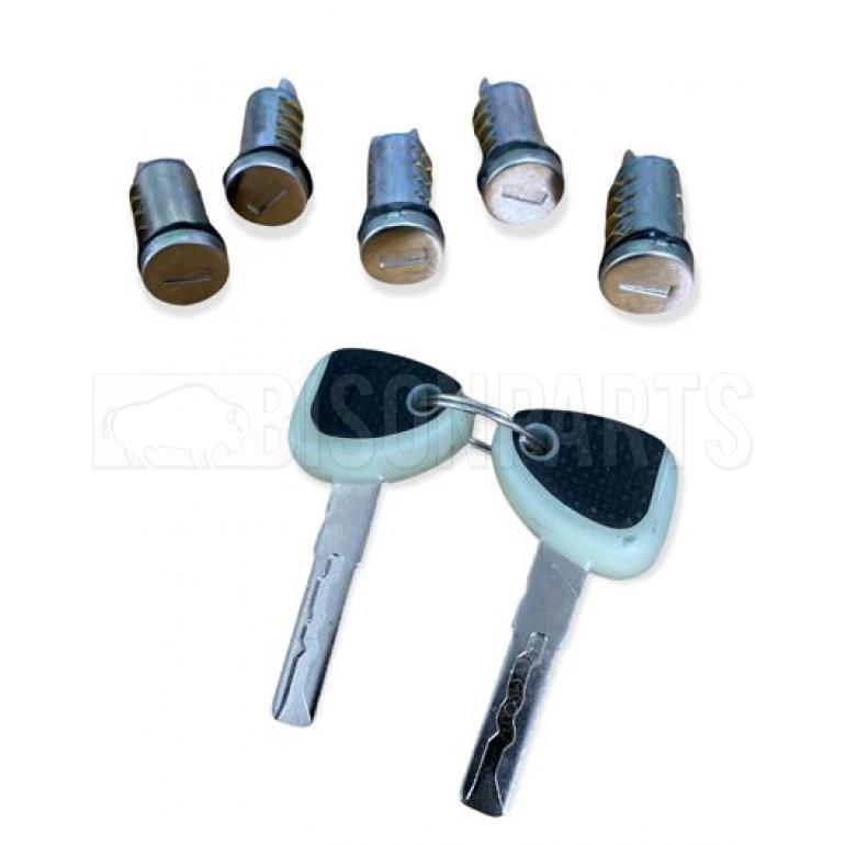 IGNITION BARREL STEERING LOCK SET WITH TRANSPONDER