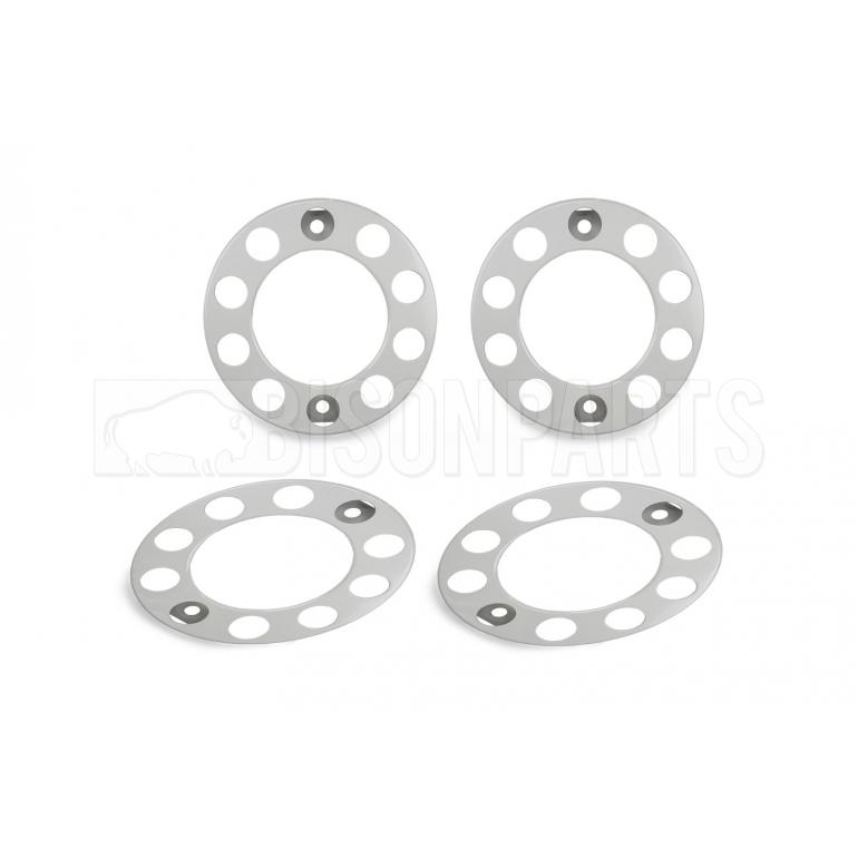 22.5" GREY COATED STEEL WHEEL RIM COVERS (PKT 4)