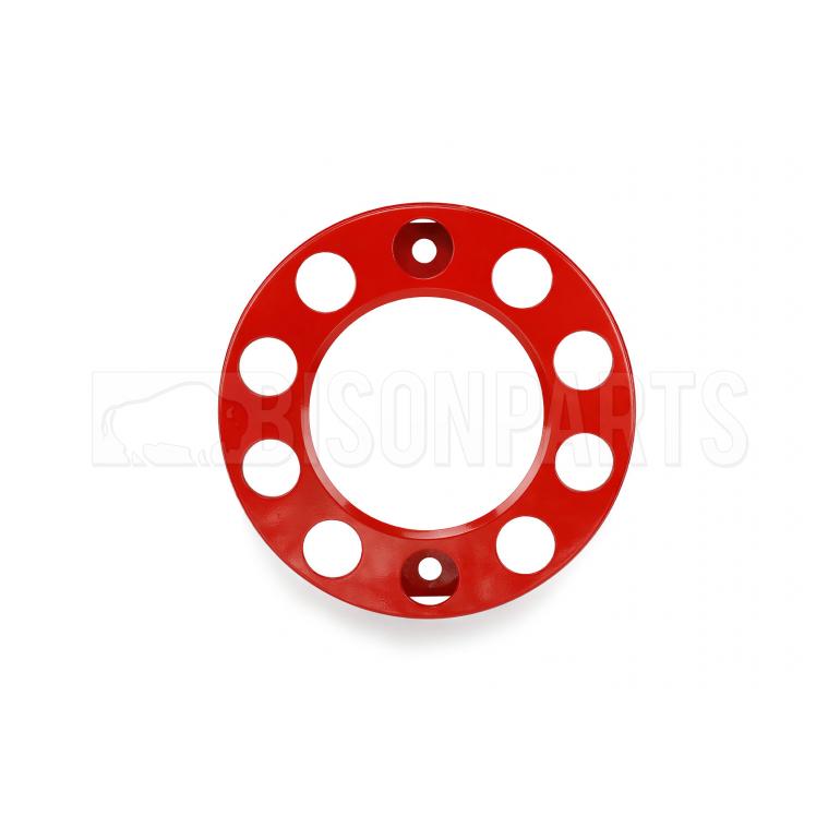 22.5" RED COATED STEEL WHEEL RIM COVERS (PKT 4)