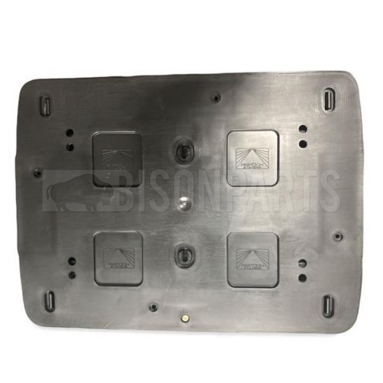 SQUARE THERMO PLASTIC NUMBER PLATE HOLDER Bison Parts