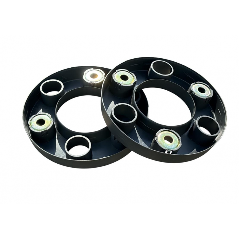 6 HOLE DARK GREY WHEEL RIM NUT COVERS (PKT)