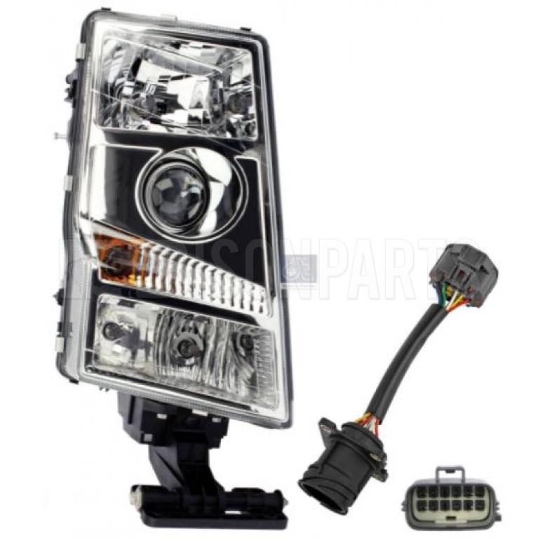 MANUAL ADJUST HEADLAMP WITH SQUARE PLUG PASSENGER SIDE RH