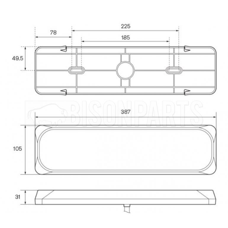 LED REAR COMBINATION LAMP DRIVER SIDE RH