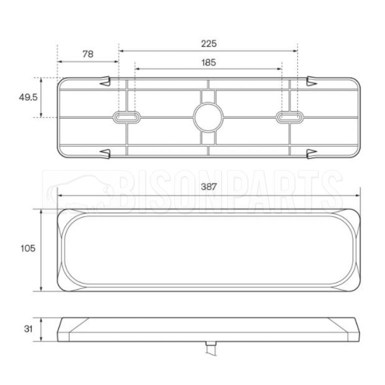 LED REAR COMBINATION LAMPS RH & LH (PAIR)