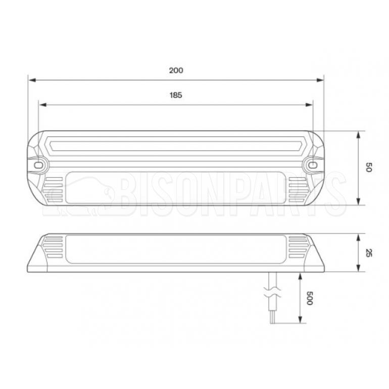 LED BLACK SCENE LAMP 12/24V