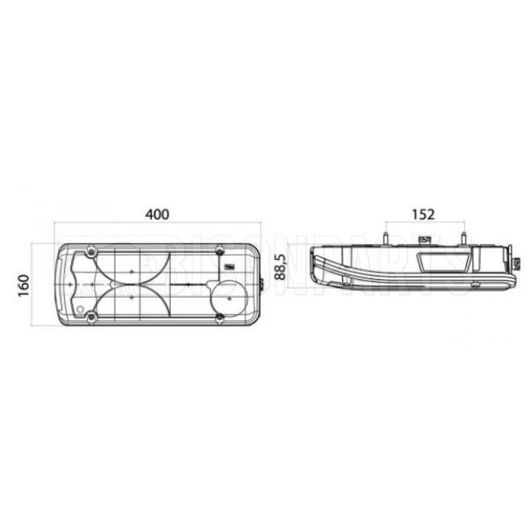 REAR COMBINATION LAMP DRIVER SIDE RH