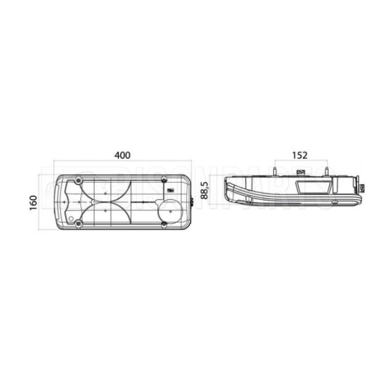REAR COMBINATION LAMP DRIVER SIDE RH