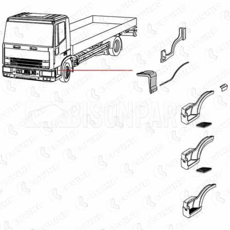 STEP SIDE SUPPORT PASSENGER SIDE LH