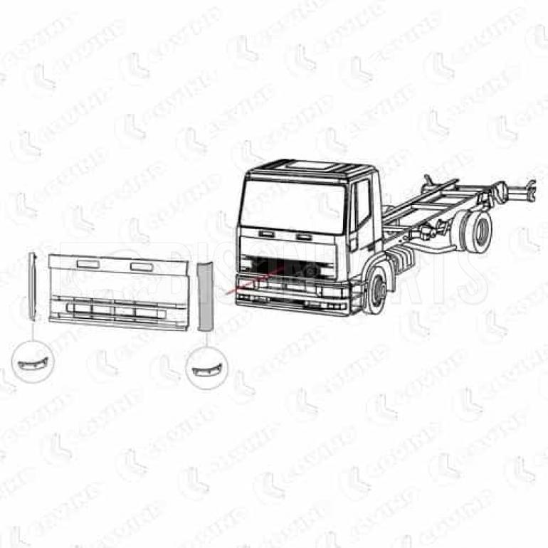 PRIMED CORNER PANEL DEFLECTOR PASSENGER SIDE LH