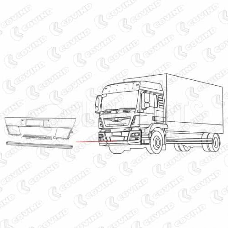 FRONT BUMPER CENTRE SECTION