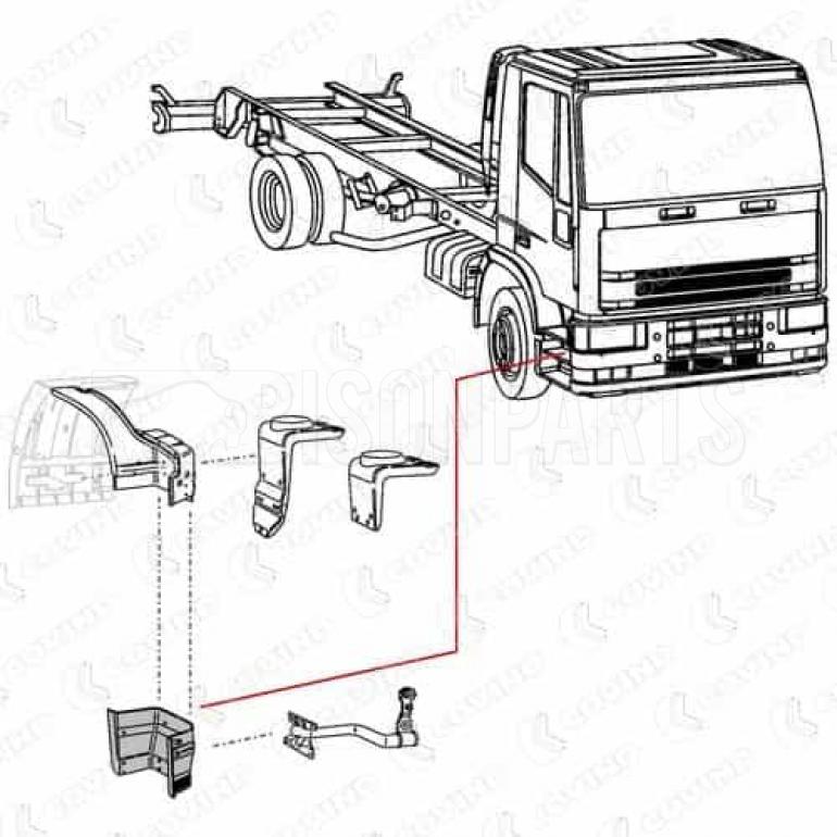 LOWER STEP SURROUND DRIVER SIDE RH