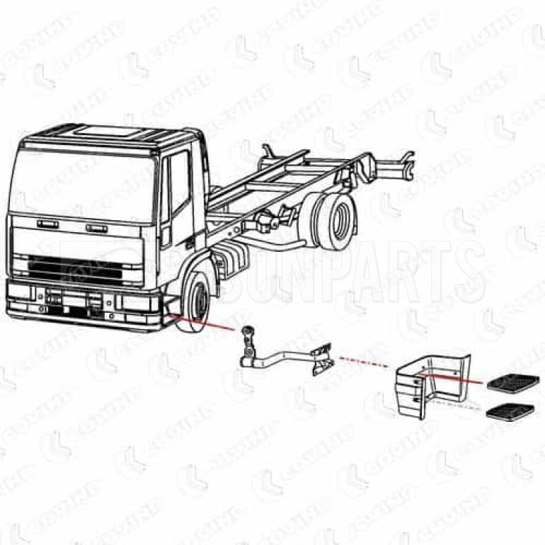 LOWER STEP UPPER TREAD PLATE FITS RH OR LH