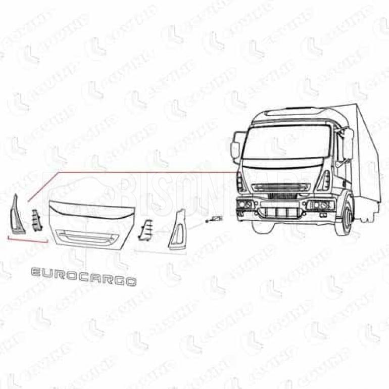 PRIMED FRONT CORNER PANEL DEFLECTOR DRIVER SIDE RH