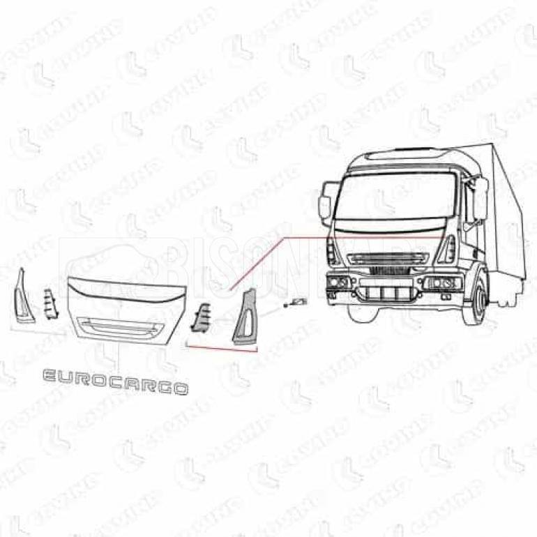 PRIMED CORNER PANEL DEFLECTOR PASSENGER SIDE LH