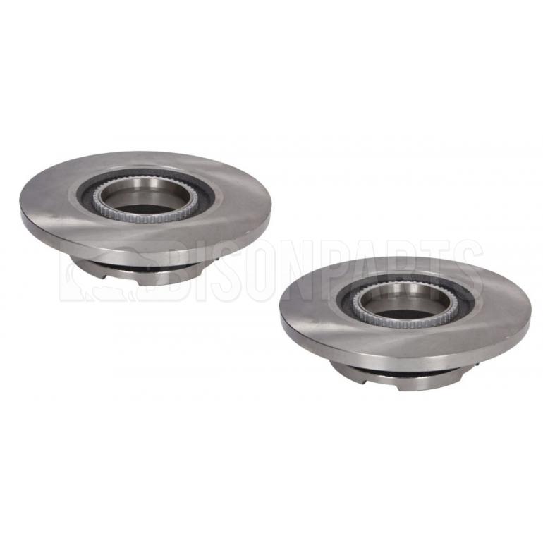 REAR BRAKE DISCS WITH ABS SENSOR RINGS RH & LH (PAIR)