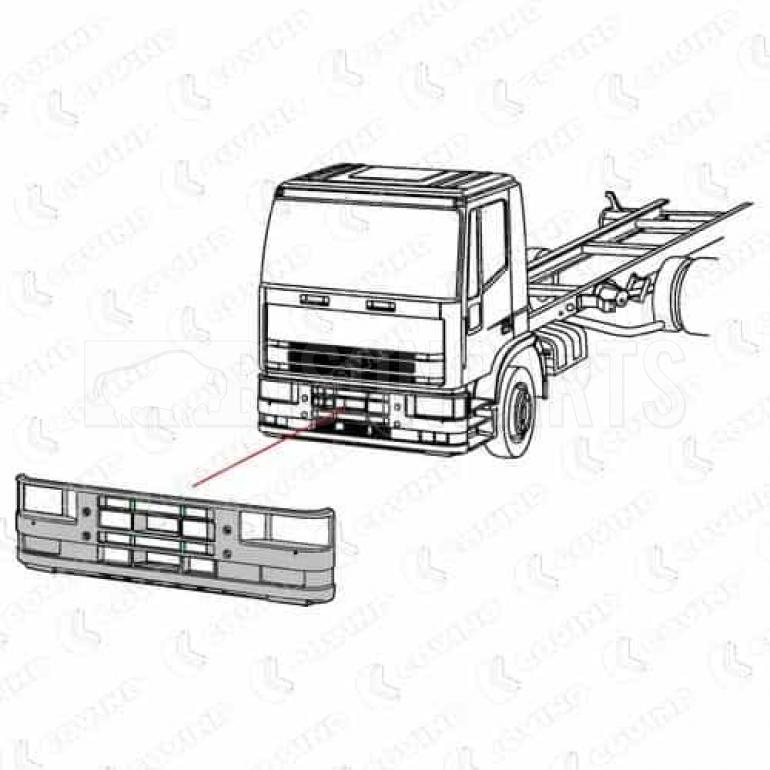 FRONT BUMPER WITHOUT FOG LAMP HOLES