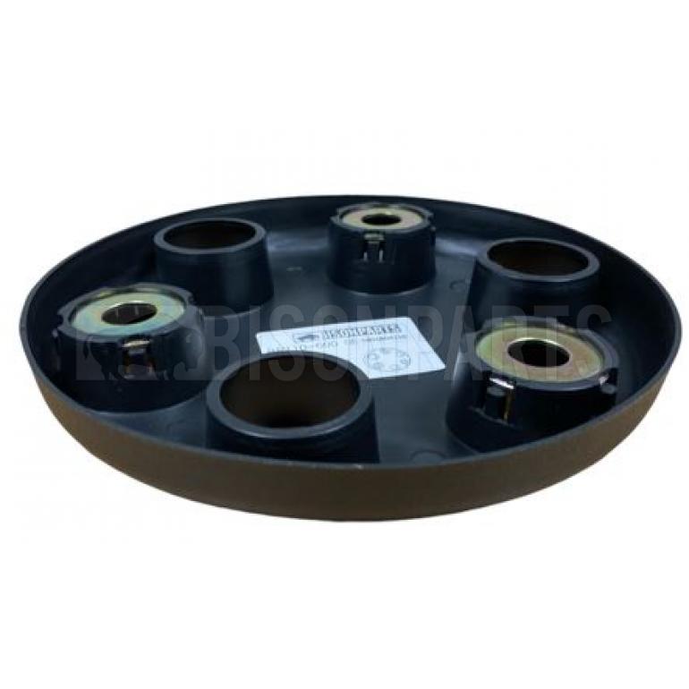 BLACK 6 STUD WHEEL HUB COVER