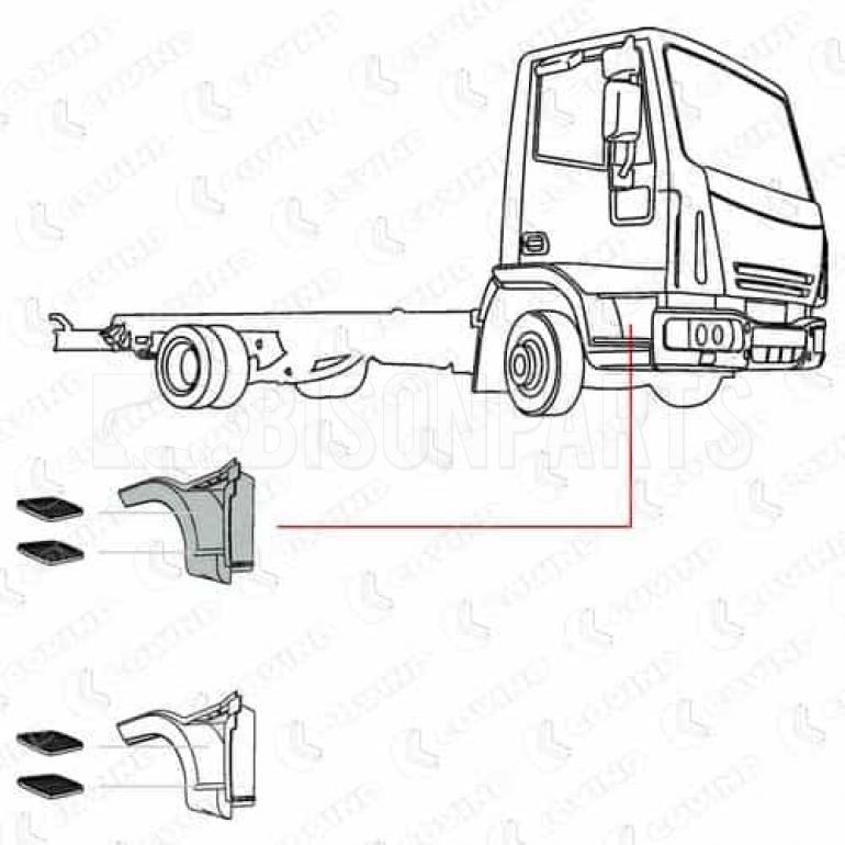 GREY UPPER STEPWING DRIVER SIDE RH