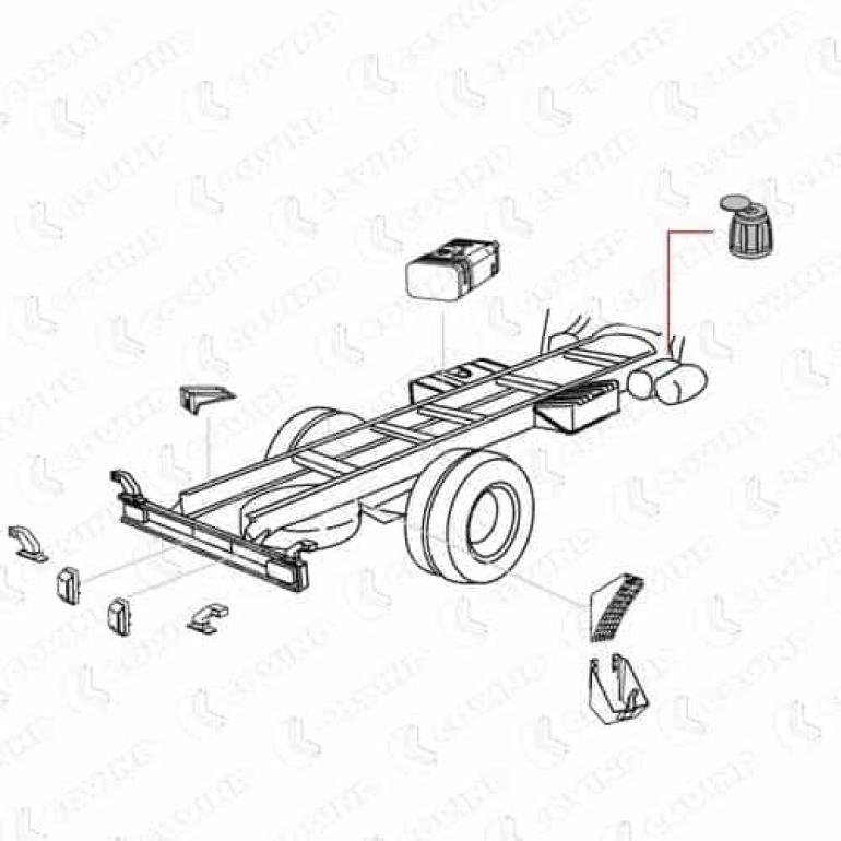 CAB TILT PUMP CONTROL KNOB