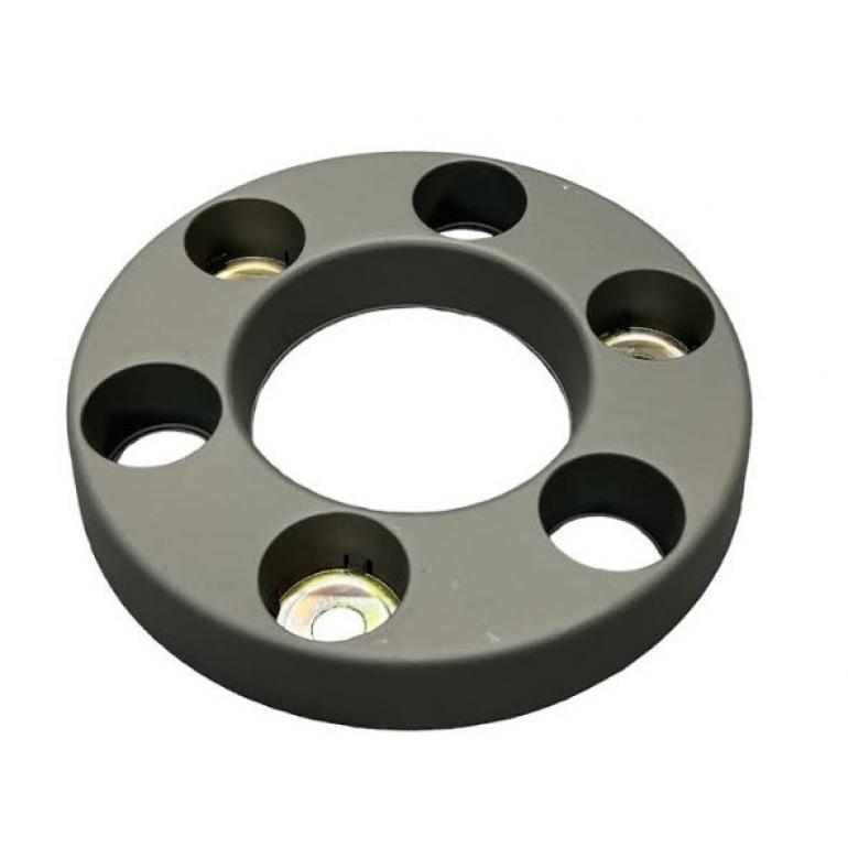 GREY 6 HOLE WHEEL HUB TRIM COVER