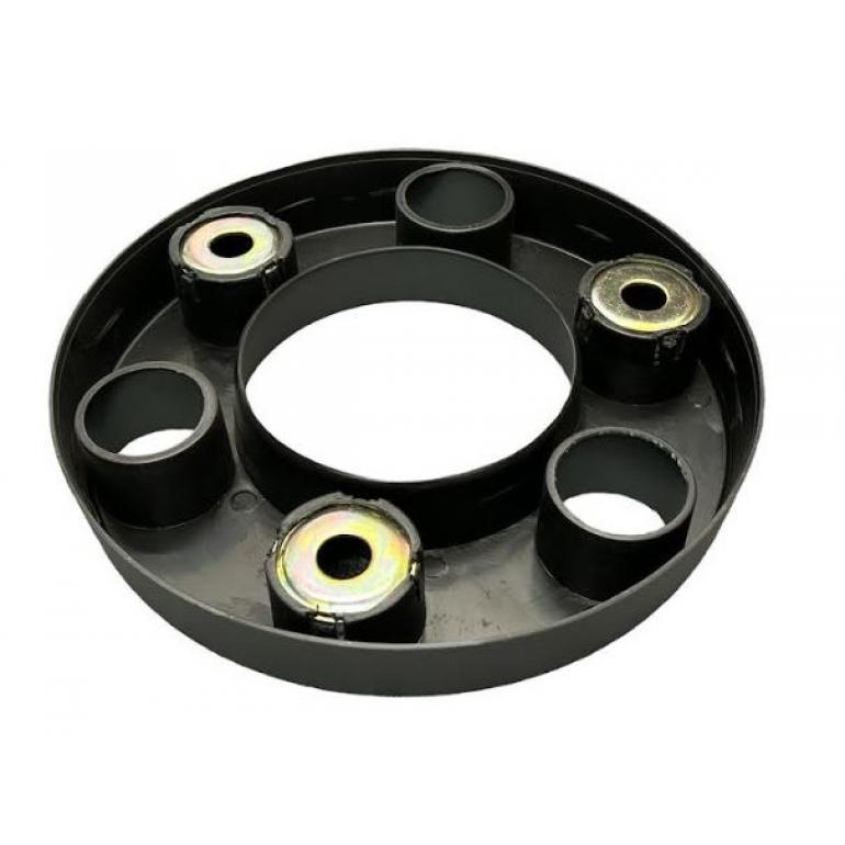 GREY 6 HOLE WHEEL HUB TRIM COVER