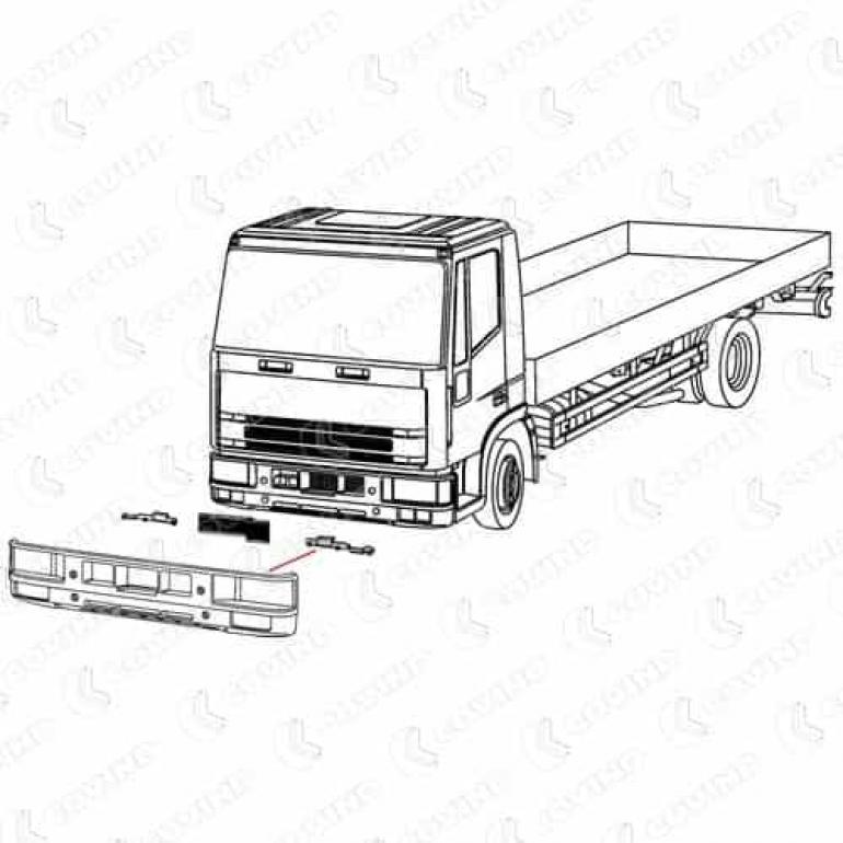 FRONT BUMPER SUPPORT BRACKET PASSENGER SIDE LH