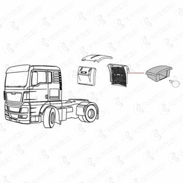 REAR TAIL LAMP WIRING LOOM HOUSING FITS RH OR LH