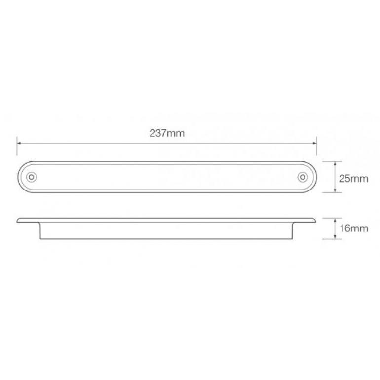 LED STOP & TAIL STRIP LAMP 24V