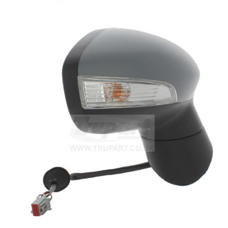 PRIMED ELECTRIC DOOR WING MIRROR DRIVER SIDE RH