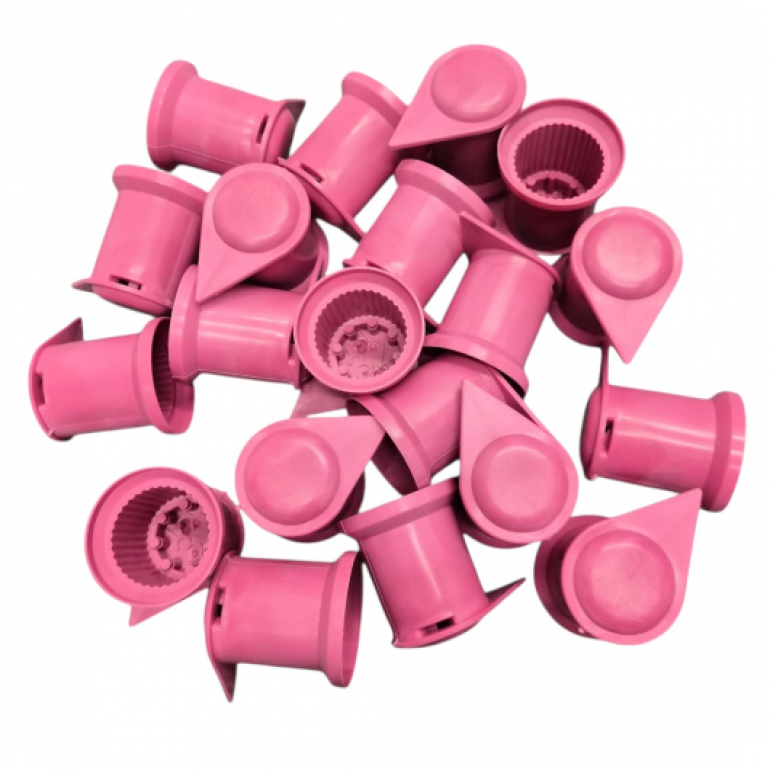 32MM PINK LONG REACH WHEEL NUT COVERS (PKT 20)