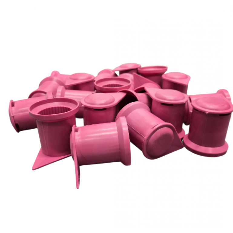32MM PINK LONG REACH WHEEL NUT COVERS (PKT 20)