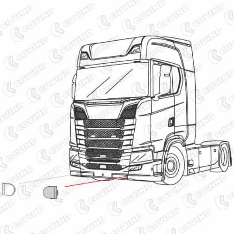 BUMPER CENTRE CAP PASSENGER SIDE LH