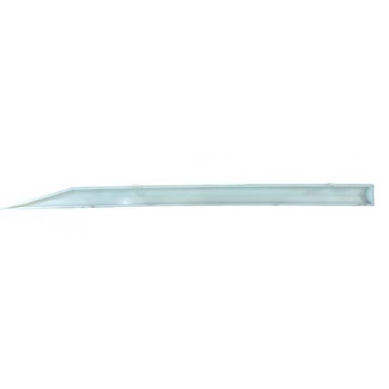 PAINTED SILVER FRONT PANEL UPPER LOGO TRIM