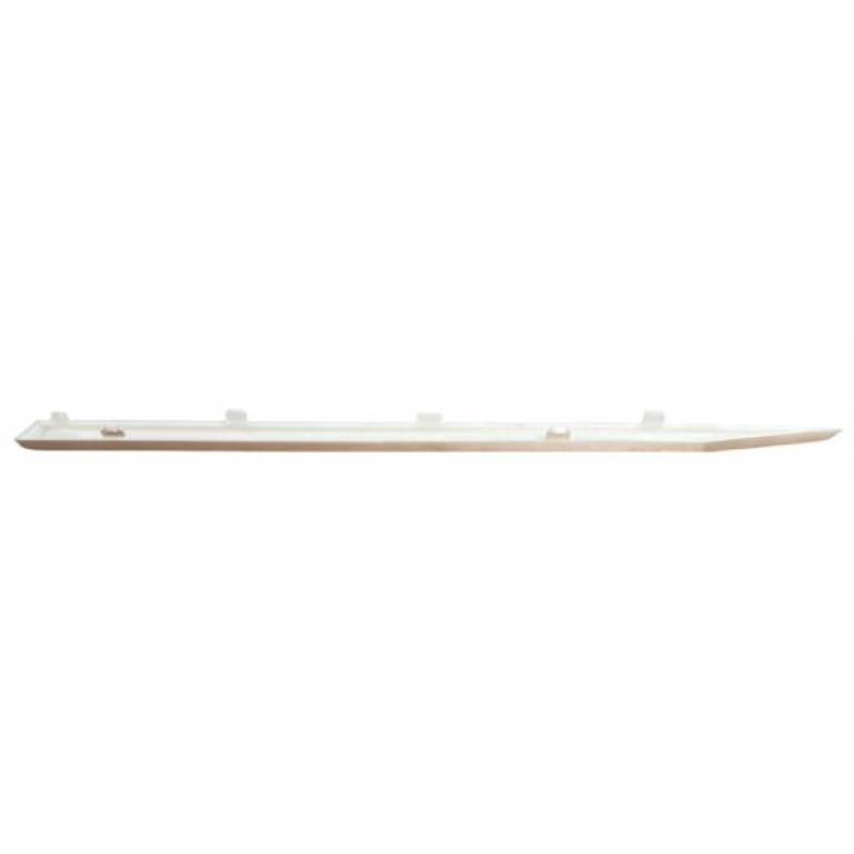 PAINTED SILVER FRONT PANEL UPPER LOGO TRIM