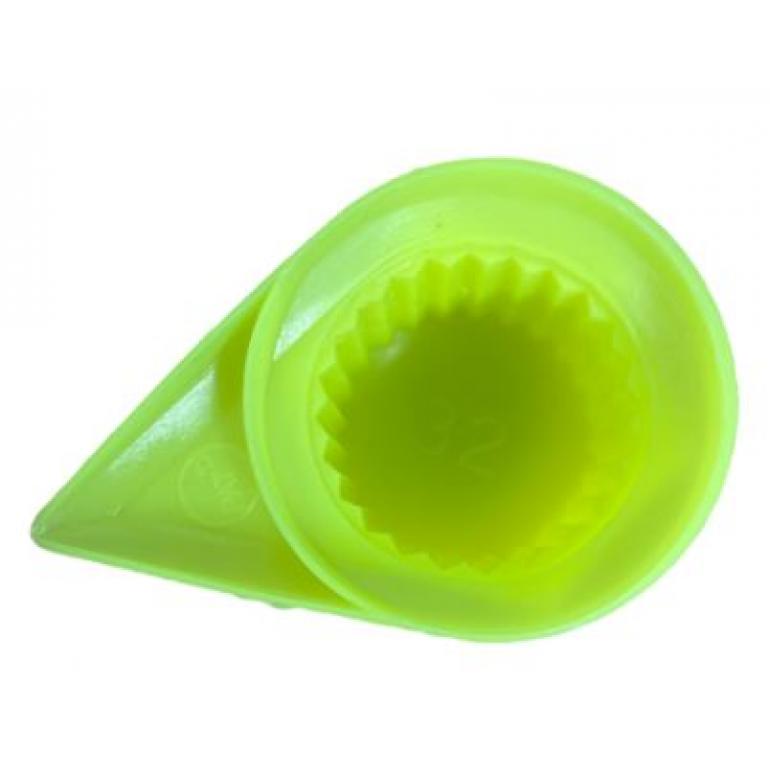32MM DUSTITE WHEEL NUT COVERS FLUORESCENT YELLOW (EACH)