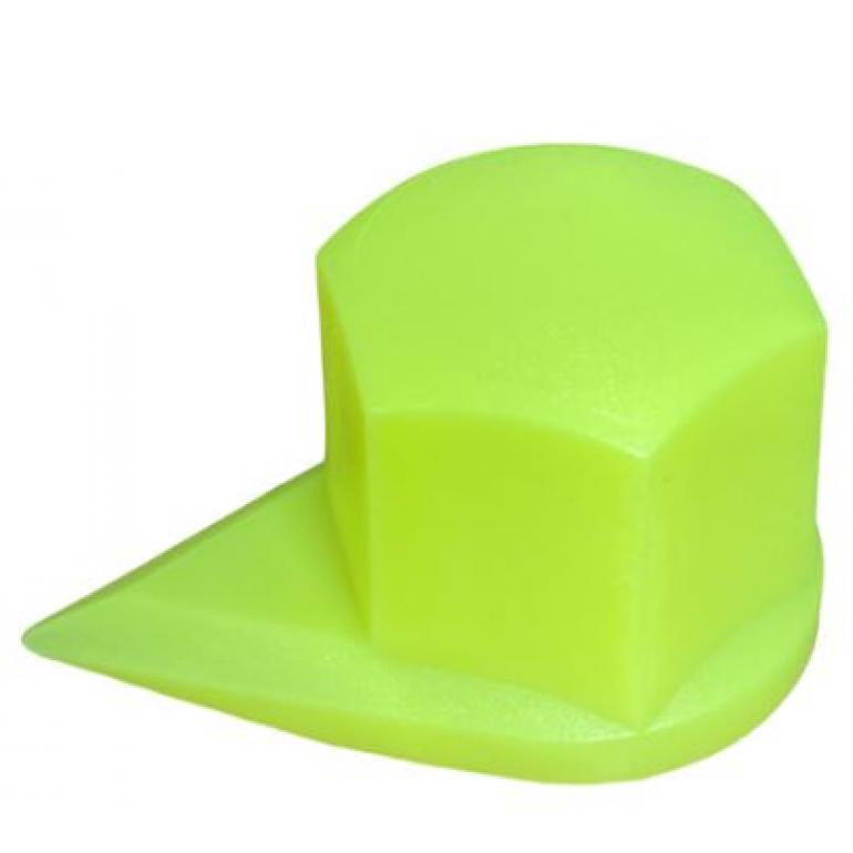 32MM DUSTITE WHEEL NUT COVERS FLUORESCENT YELLOW (PKT 10)