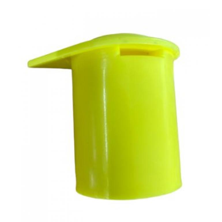 24MM SOLID YELLOW 'BARREL LONG REACH WHEEL NUT COVERS (EACH)