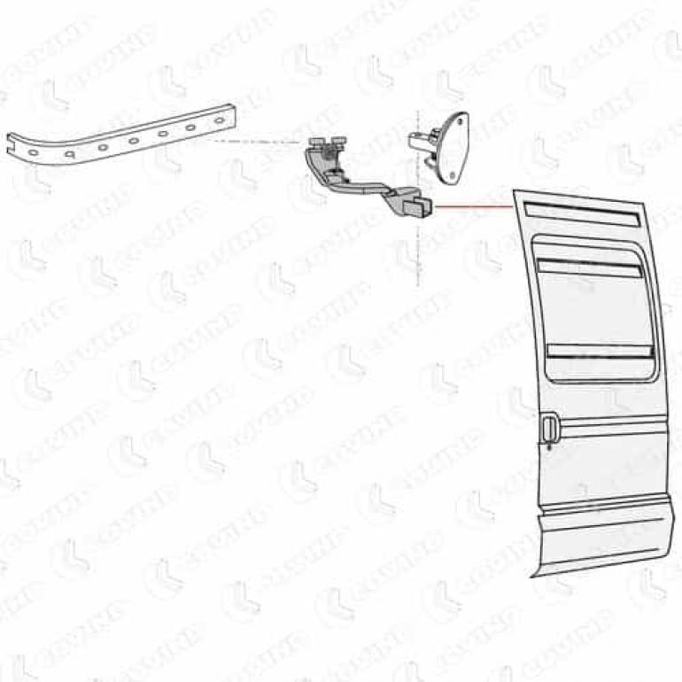 UPPER SLIDING DOOR ROLLER PASSENGER SIDE LH