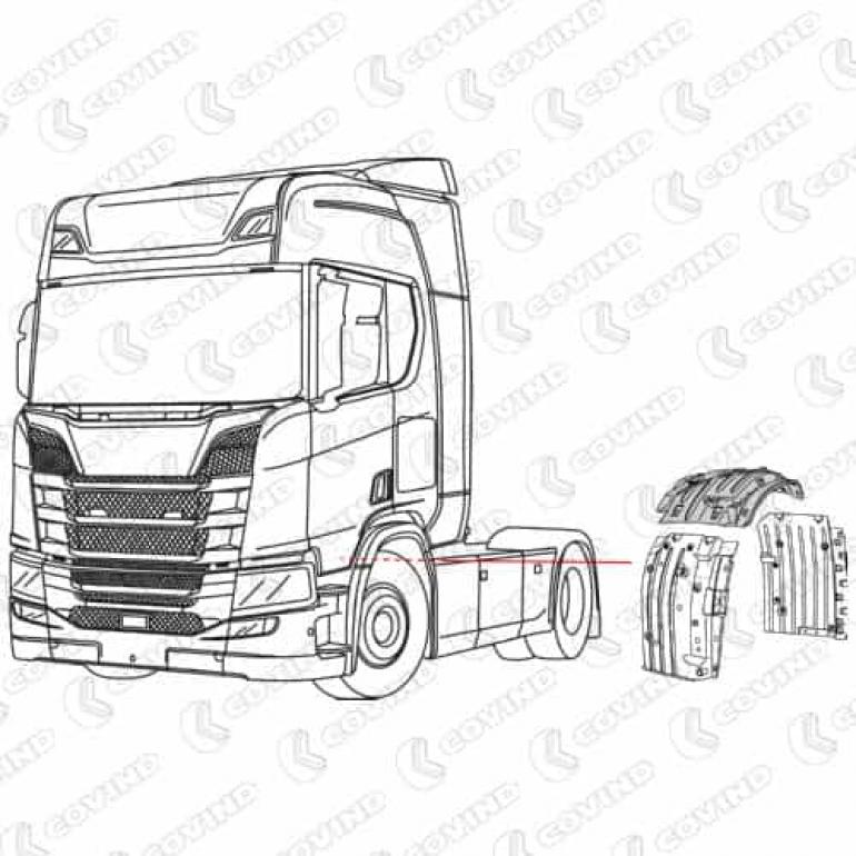 FRONT DROPWING CENTRE SECTION PASSENGER SIDE LH