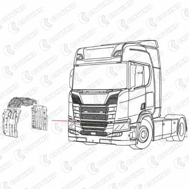 FRONT DROPWING CENTRE SECTION DRIVER SIDE RH