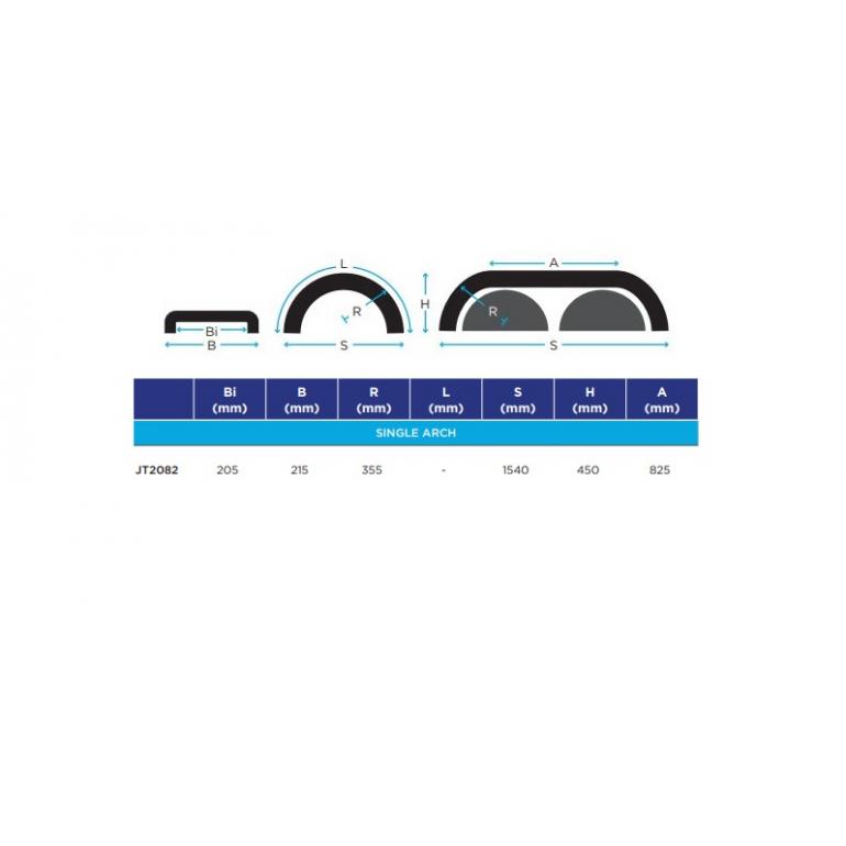 SINGLE WHEEL AXLE TANDEM MUDGUARDS (PAIR)