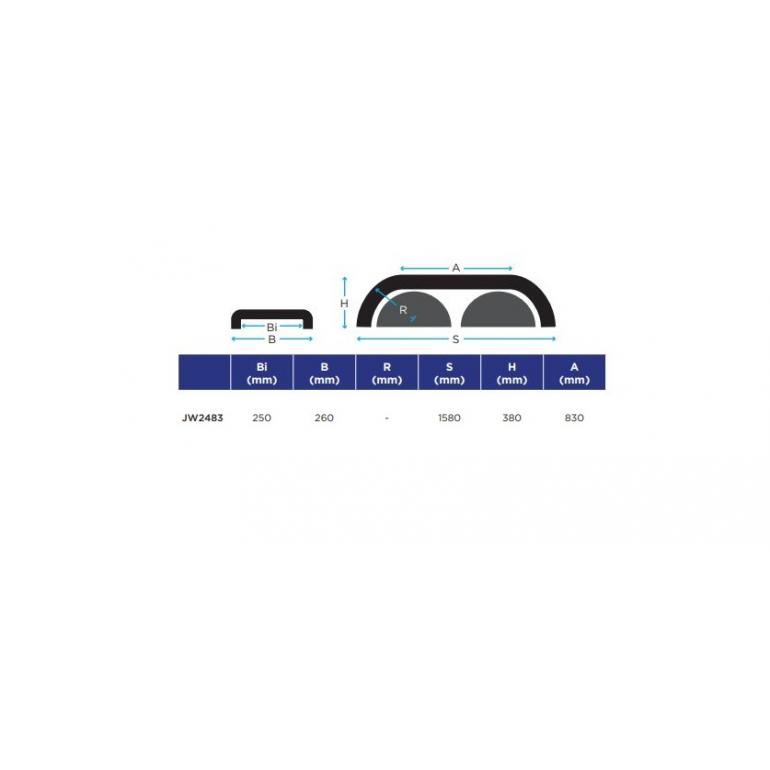SINGLE WHEEL AXLE TANDEM MUDGUARDS (PAIR)