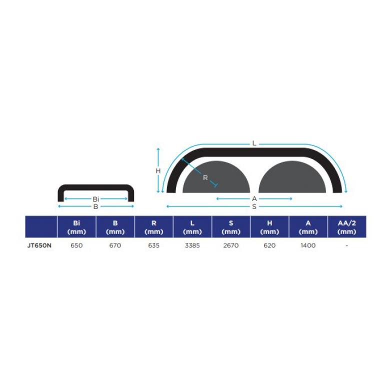TWIN WHEEL AXLE TANDEM MUDGUARDS (PAIR)