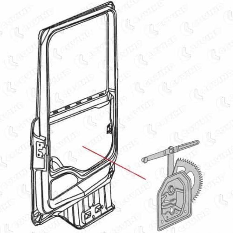 ELECTRIC WINDOW REGULATOR ONLY DRIVER SIDE RH