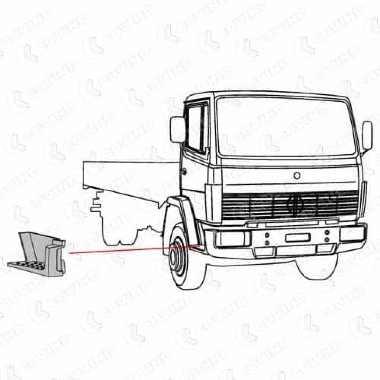 LOWER STEP SURROUND DRIVER SIDE RH